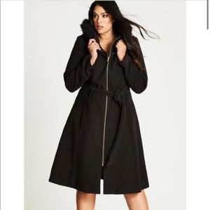City Chic Miss Mysterious Coat - BRAND NEW